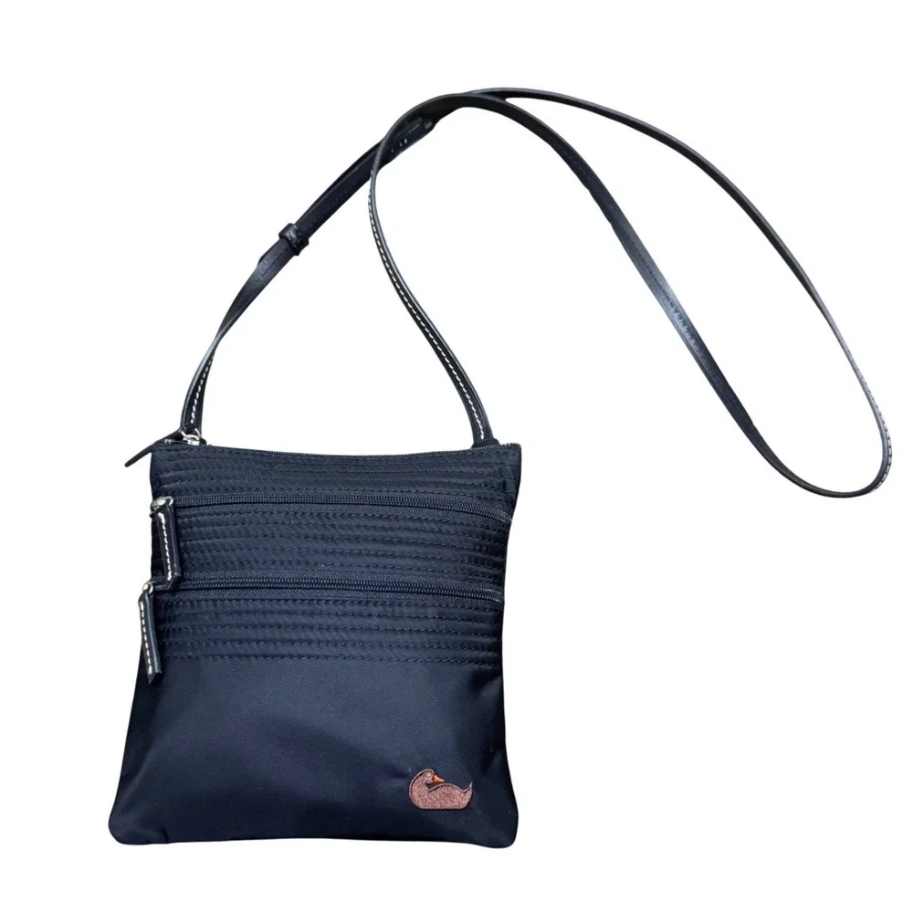 Dooney & Bourke‎ Triple Zip Crossbody Bag Women Small Black Nylon J3906960